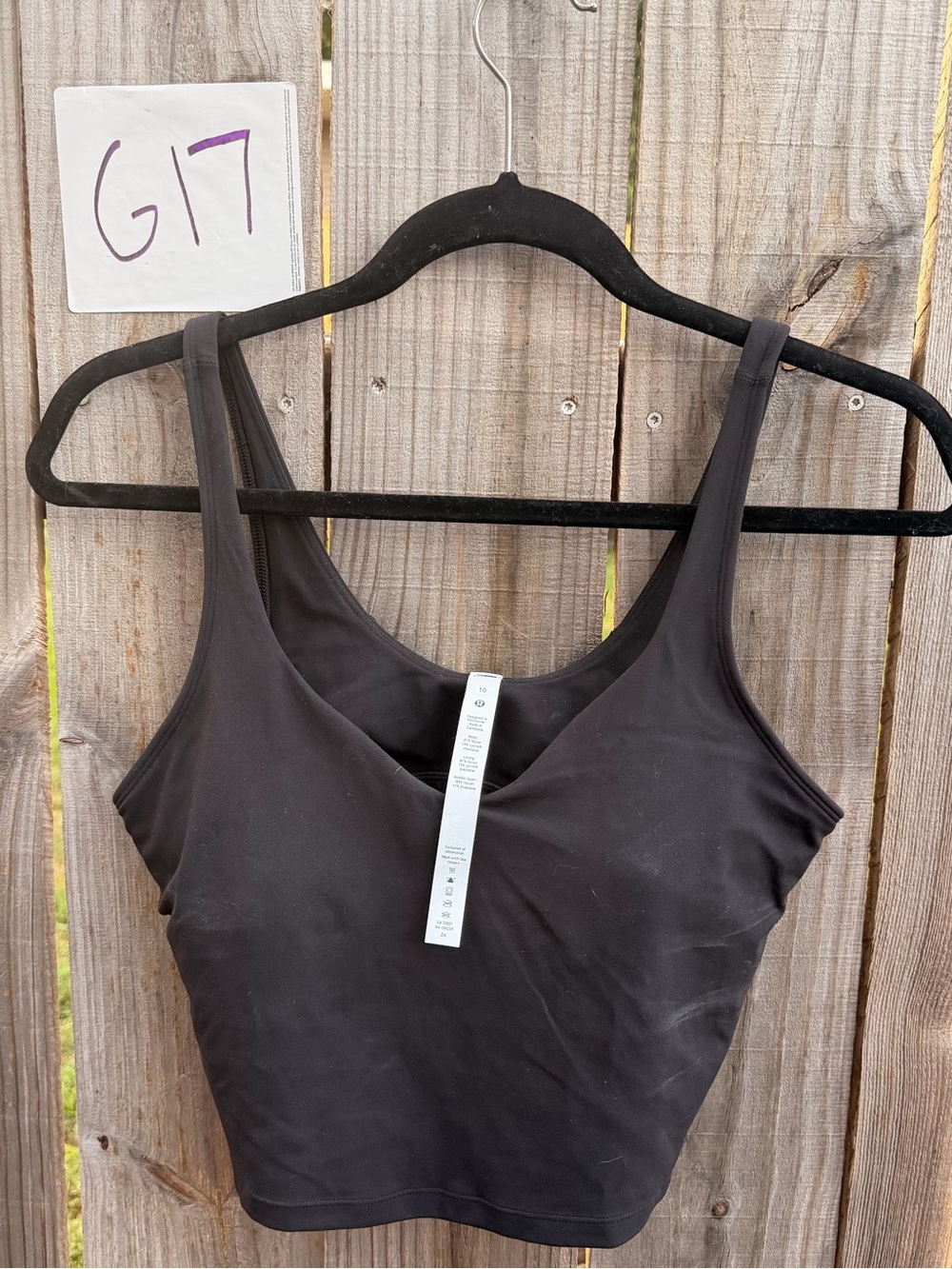 Lululemon Align Black Scoop Neck Athletic Tank Top Size 10